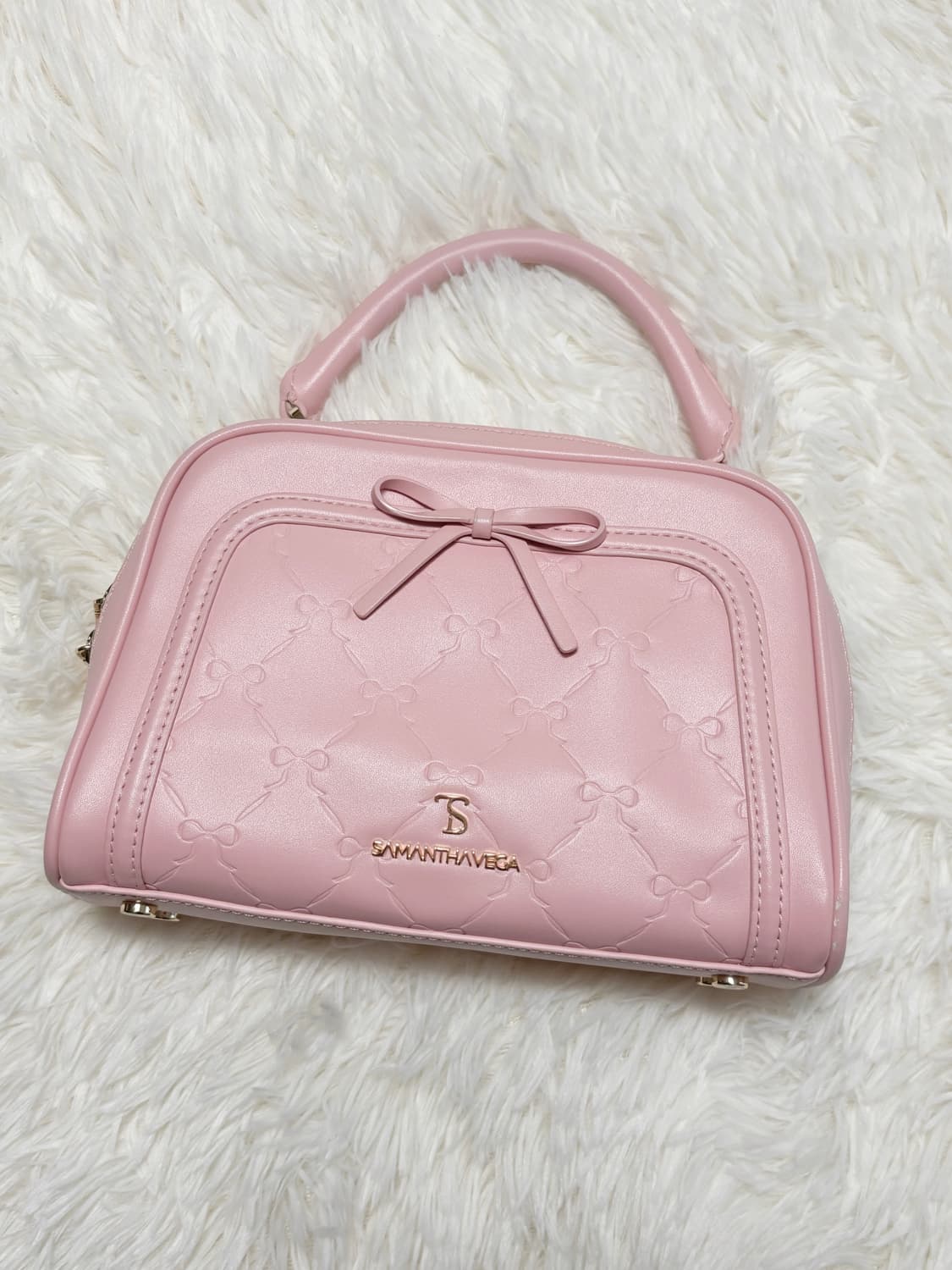 samantha vega 사만사베가 리본 스탬핑 핸드백 상품이미지2
