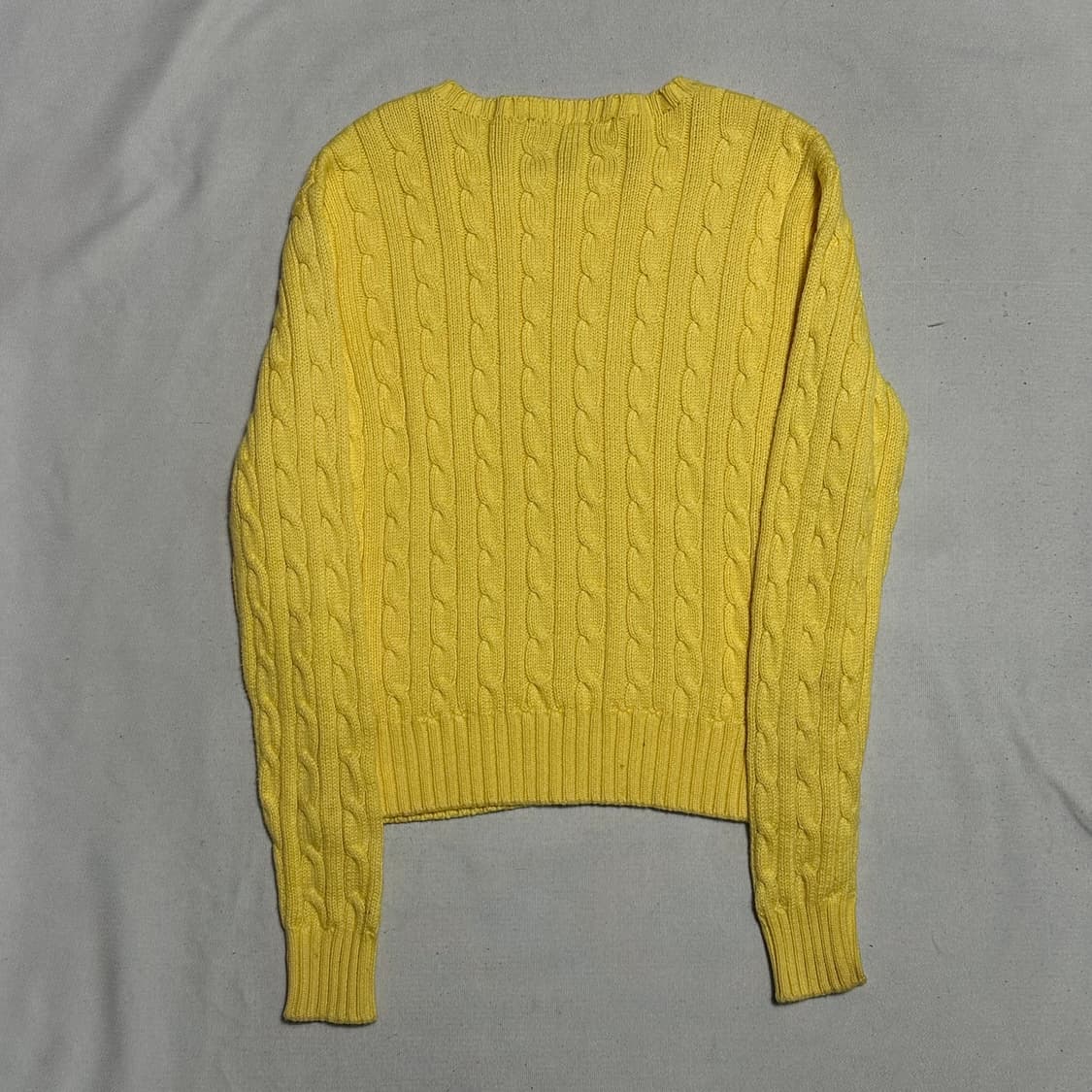 L 폴로랄프로렌 여성용 코튼 라운드넥 케이블 니트 상품이미지3