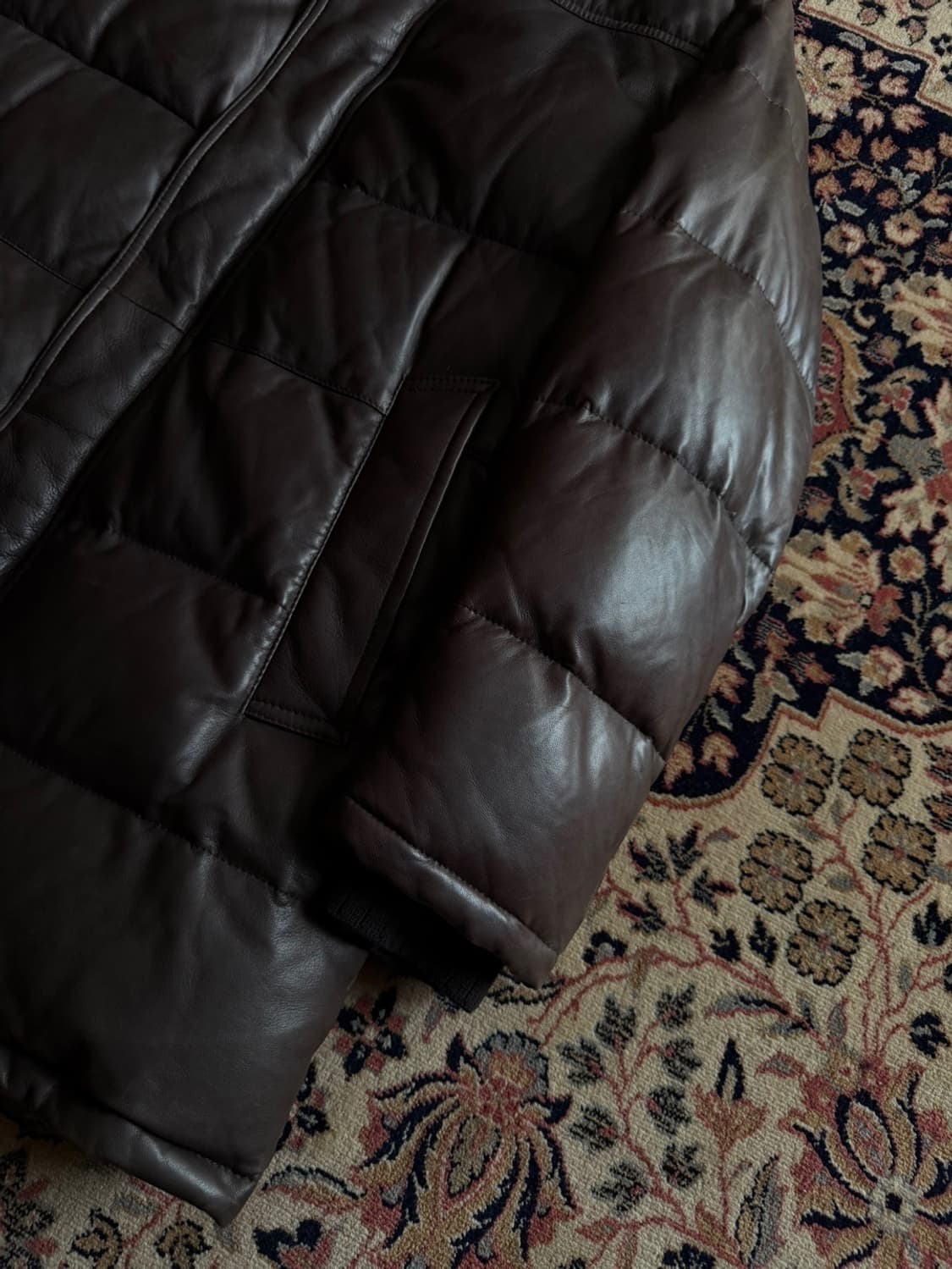 프라텔리 로쎄티 구스다운 레더 패딩 자켓 105 상품이미지7