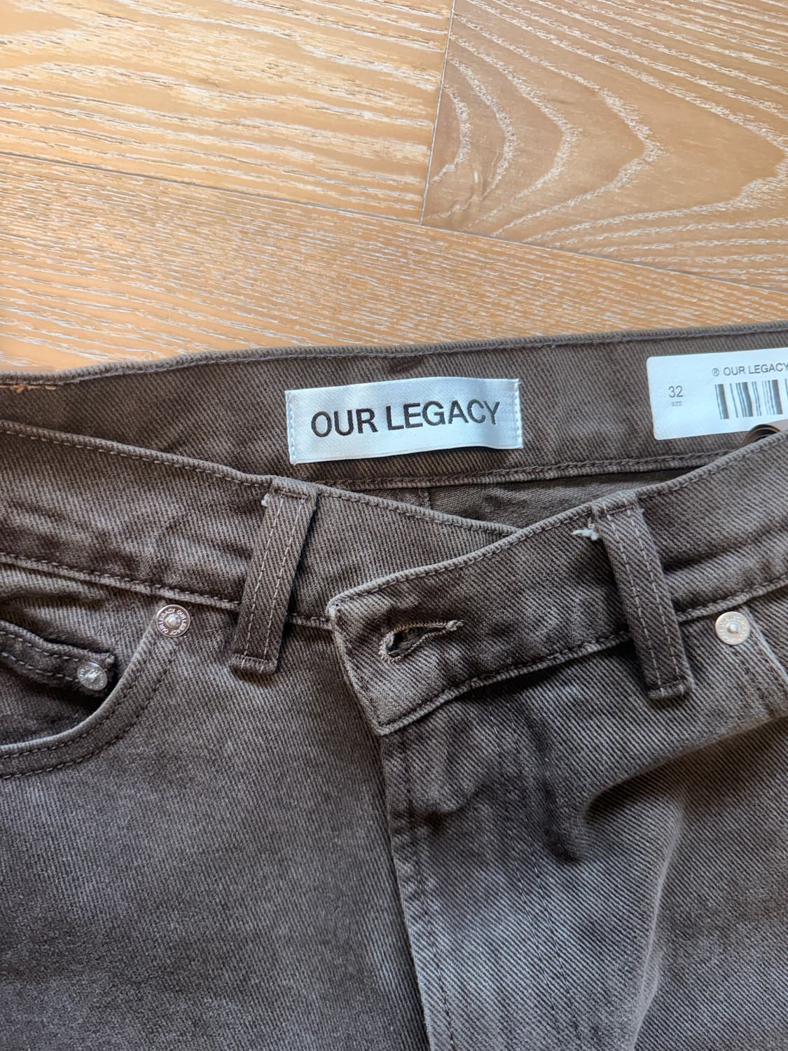 아워레가시 70s cut 브라운 데님 32 상품이미지3