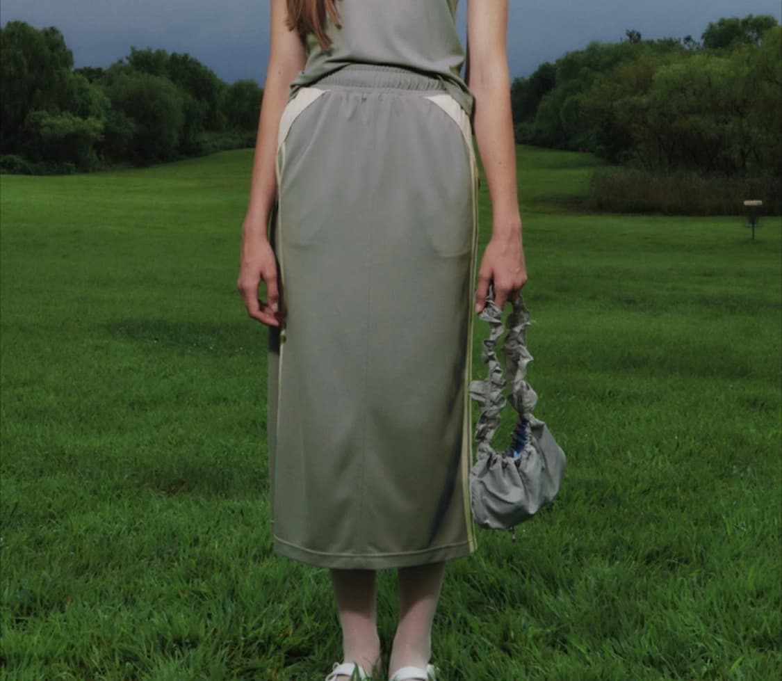 Kijun 롱 스커트 S 라이트그레이 상품이미지2