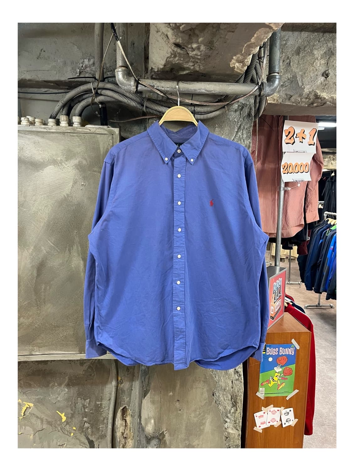 폴로 랄프로렌 셔츠 라이트퍼플 XL #csz3083 상품이미지1