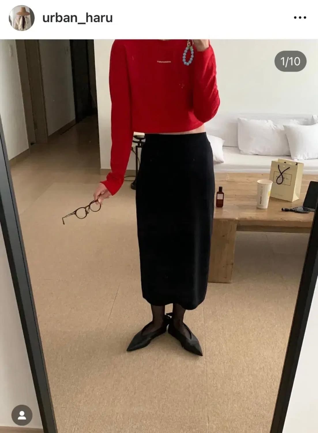 Urbanharu 어반하루 니트 스커트 상품이미지4