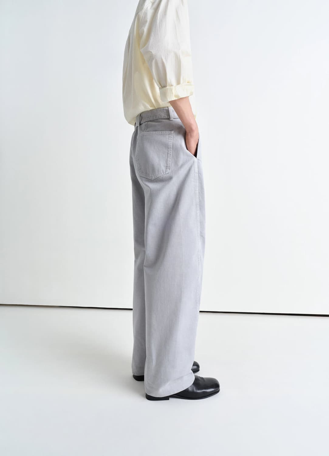 [M] 25SS 르메르 트위스티드 벨티드 데님 Blue grey 상품이미지4