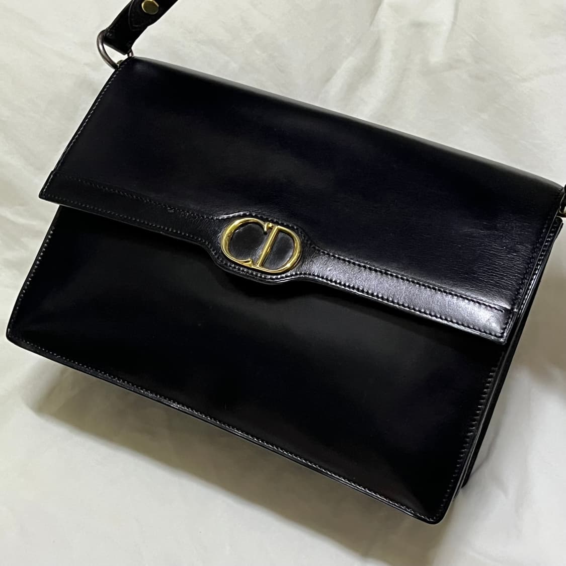 빈티지 ) dior 디올 레더 스퀘어백 상품이미지2