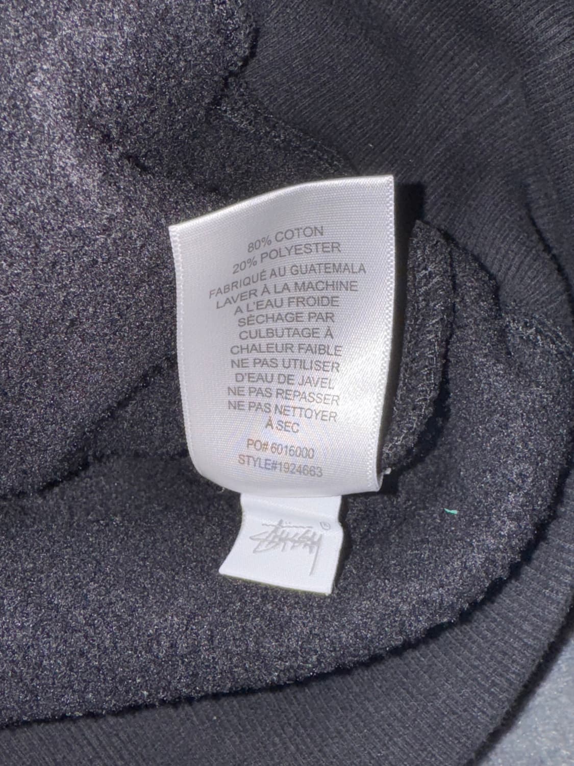 스투시 프린팅 후드티 블랙 L 상품이미지4