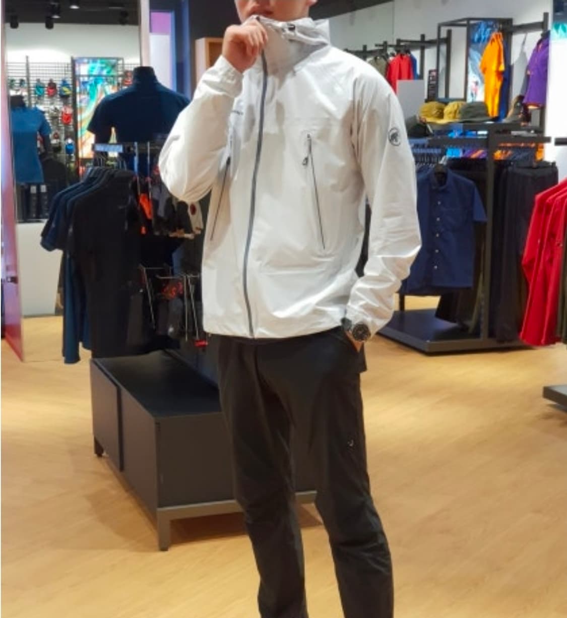 xs 마무트 초경량 퍼텍스 쉴드 에어로스피드 방수 바람막이 자켓 상품이미지2