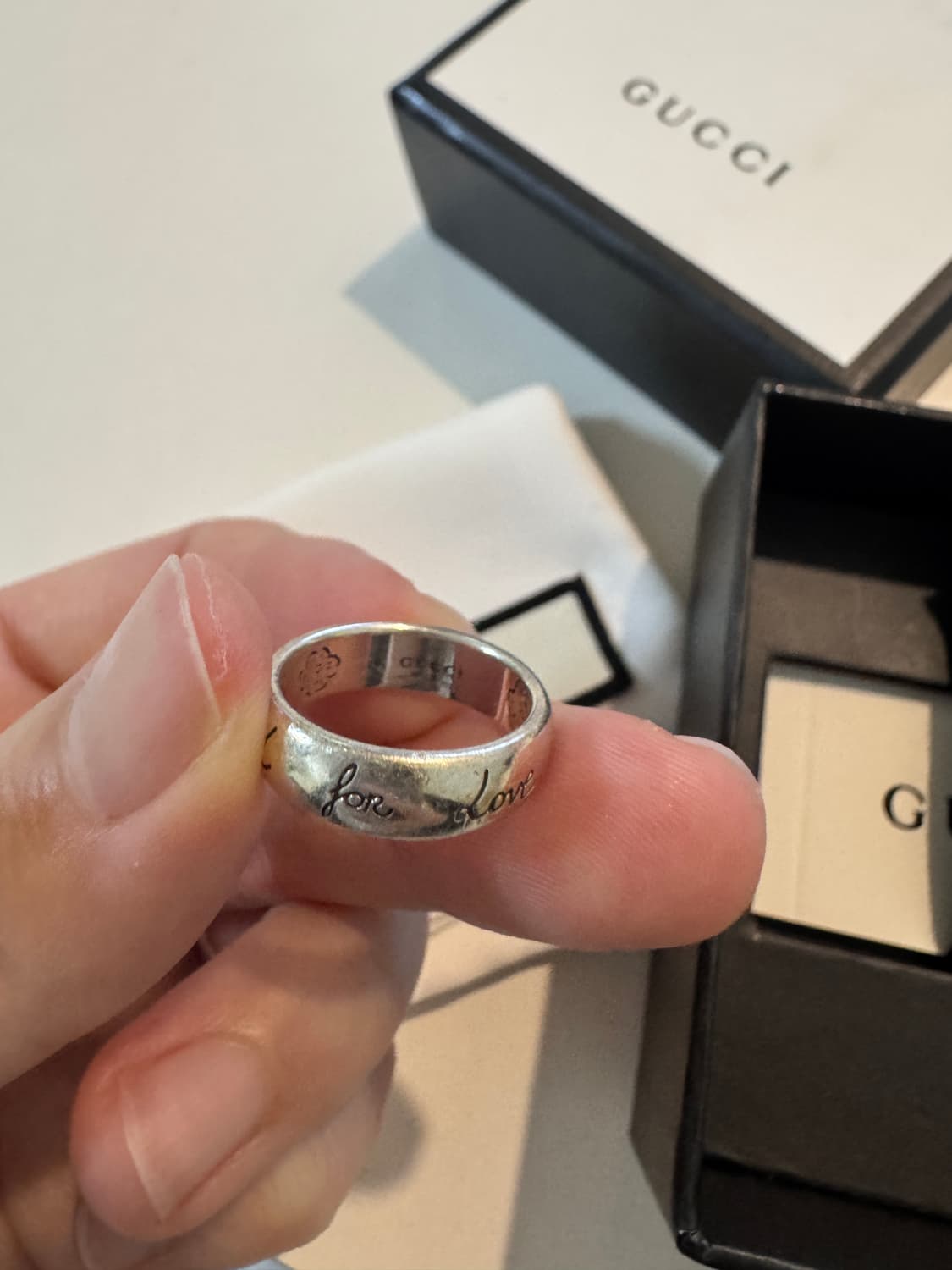 구찌 블라인드포러브 반지 7호 상품이미지6