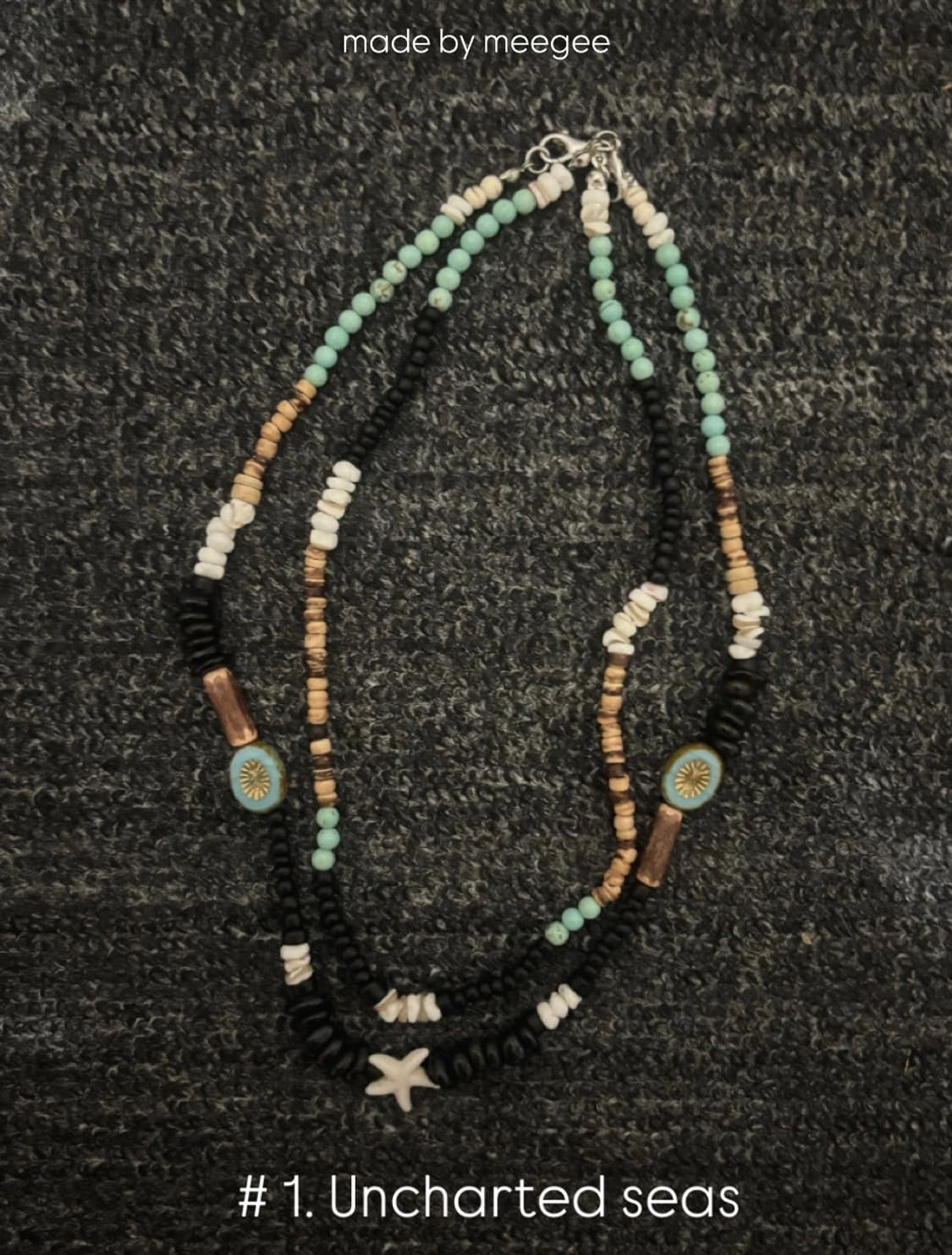  1. Uncharted seas 비즈 목걸이 | 레이어드 목걸이 상품이미지2