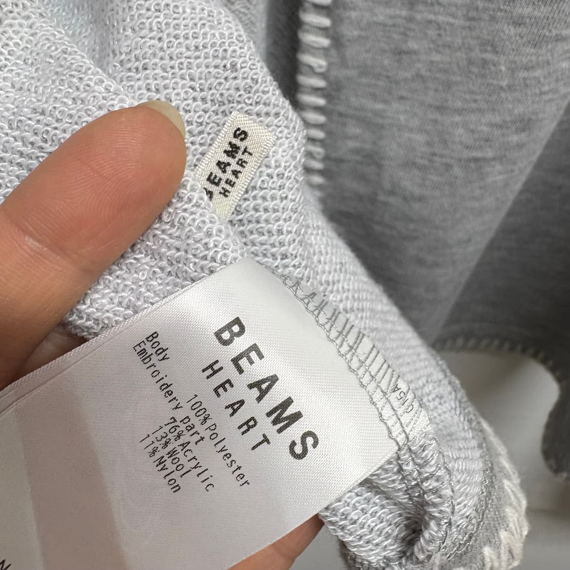 빔즈 BEAMS heart 절개 맨투맨  상품이미지5
