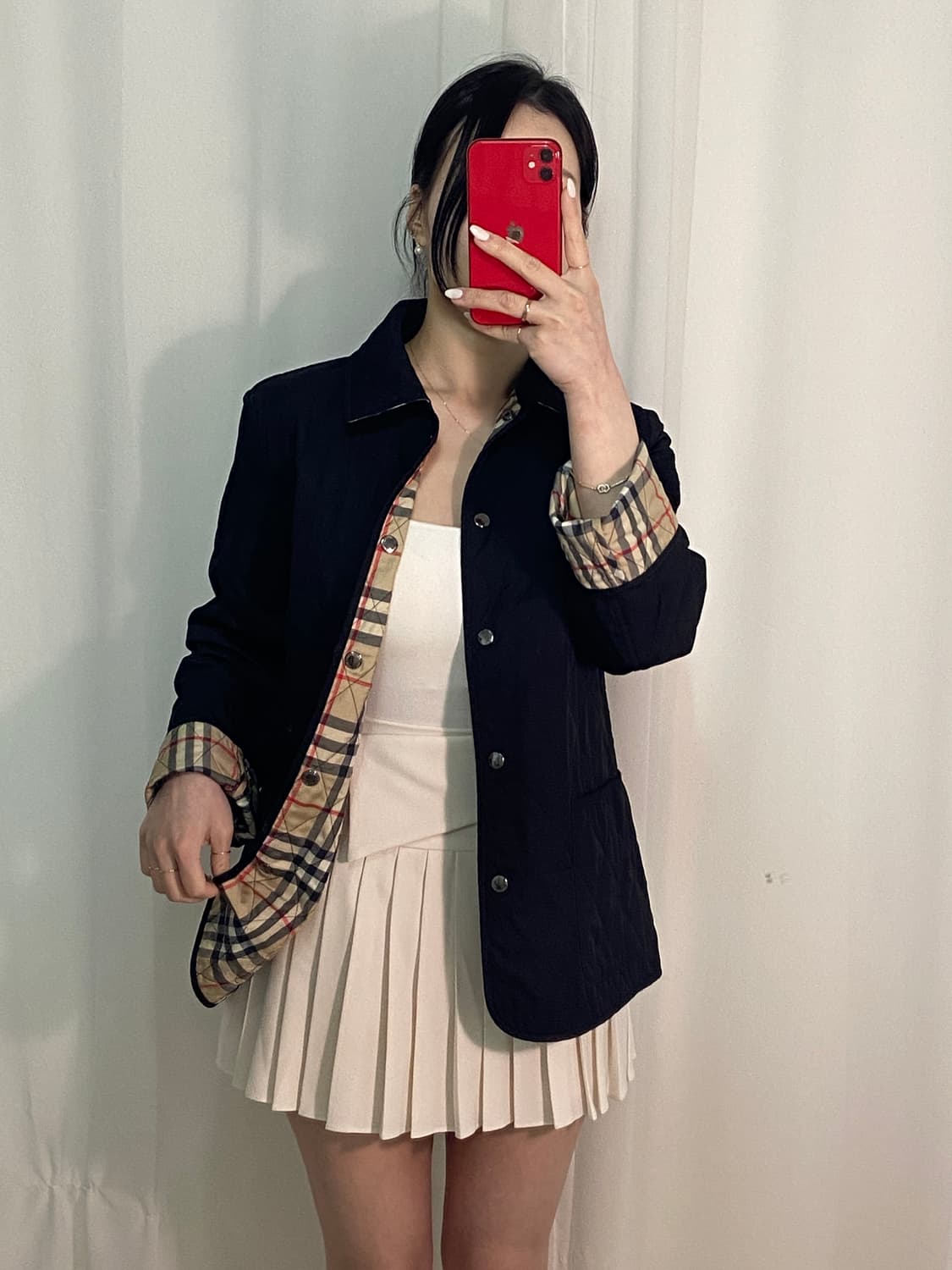 버버리 노바체크 퀼팅 자켓 상품이미지2