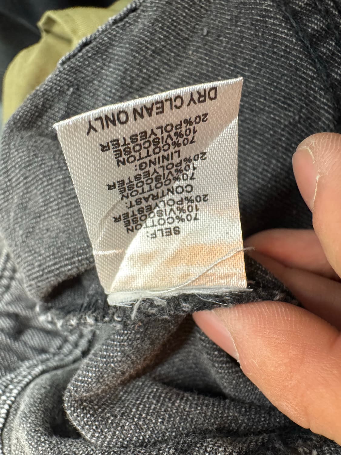 VEVERET 빈티지 프린지 흑청 데님자켓 상품이미지5