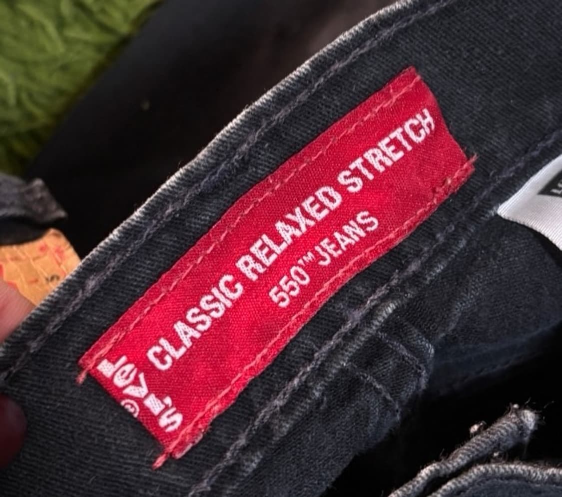 리바이스 550 USA LEVL 흑청바지 데님청바지 데님팬츠 30인치 상품이미지4