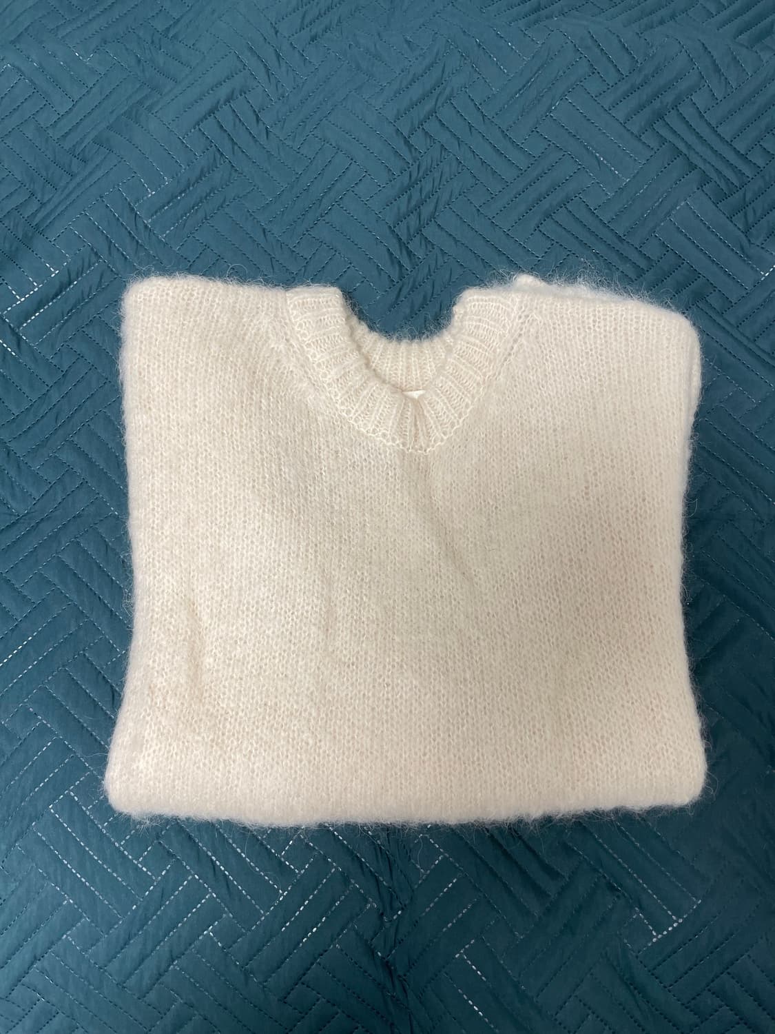 [M] stu 모헤어 크림 니트 상품이미지1