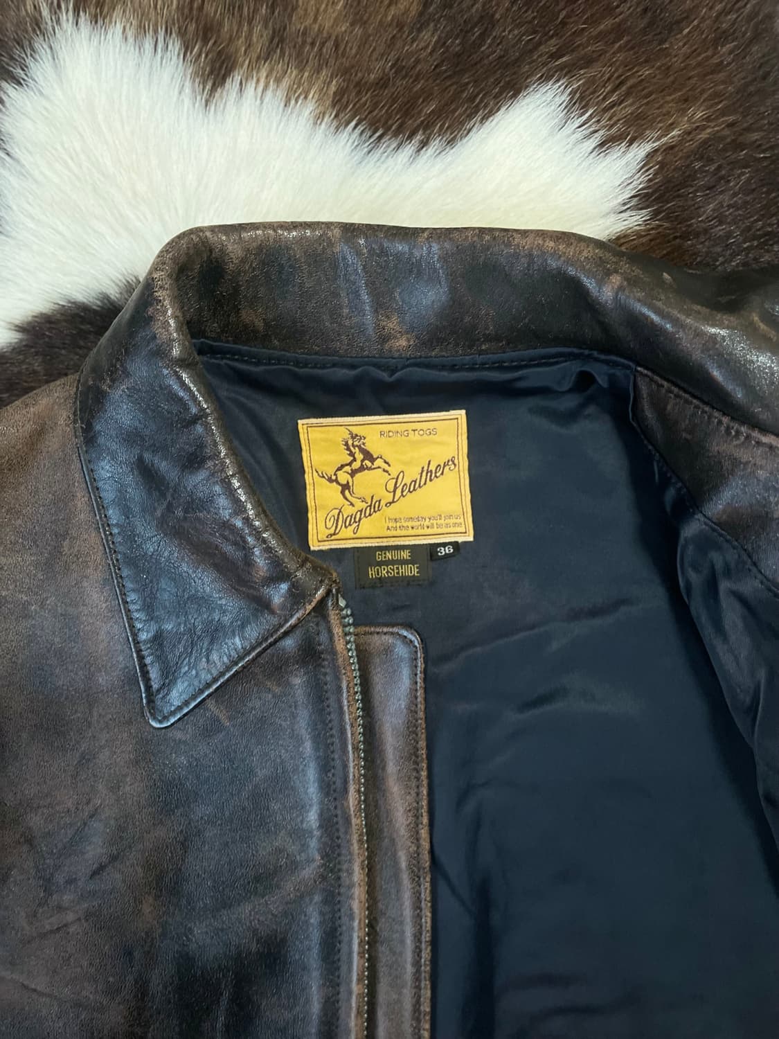 Dagda leather 30's sports jacket/ 부코,맥코이 상품이미지8