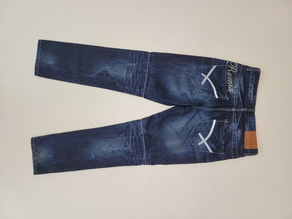 도크 DOHC 엠보워싱 청바지 32 다크네이비 상품이미지9