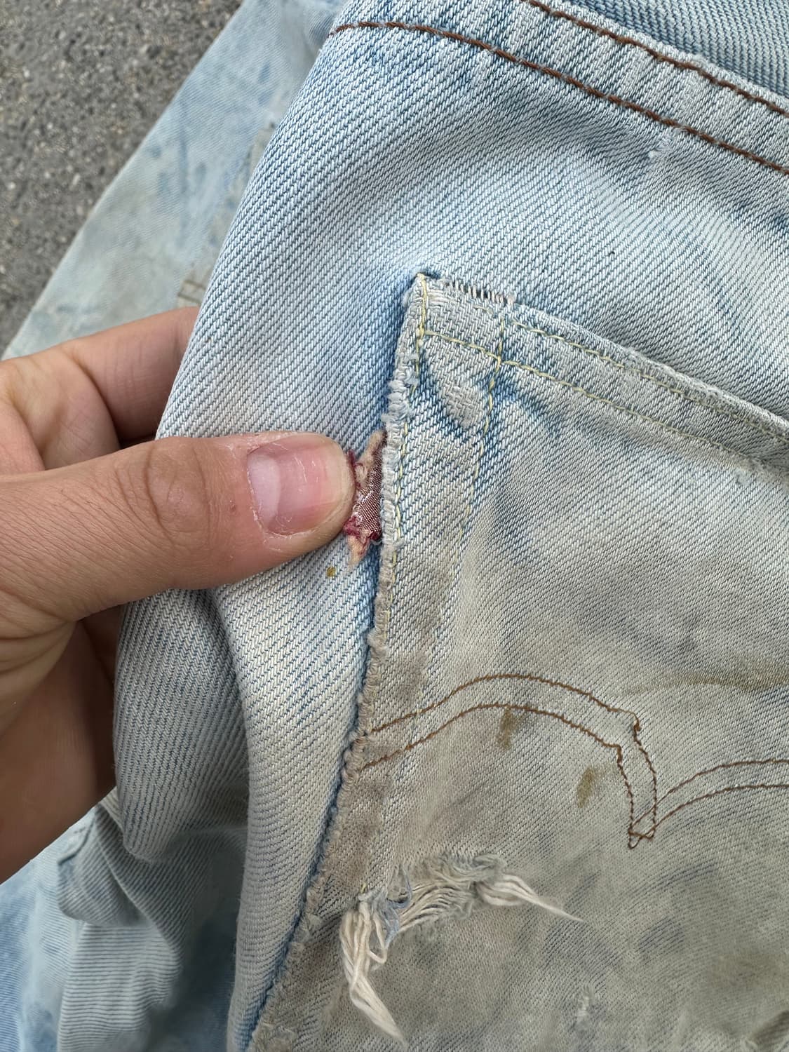 60s Levis 501 Big E Selvedge Denim Pants 상품이미지8