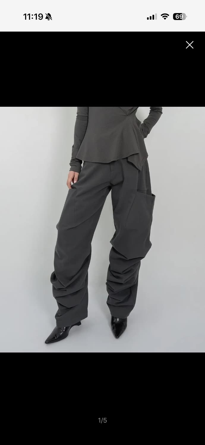 나체 핀턱 와이드 팬츠 PINTUCK WIDE PANTS 상품이미지1