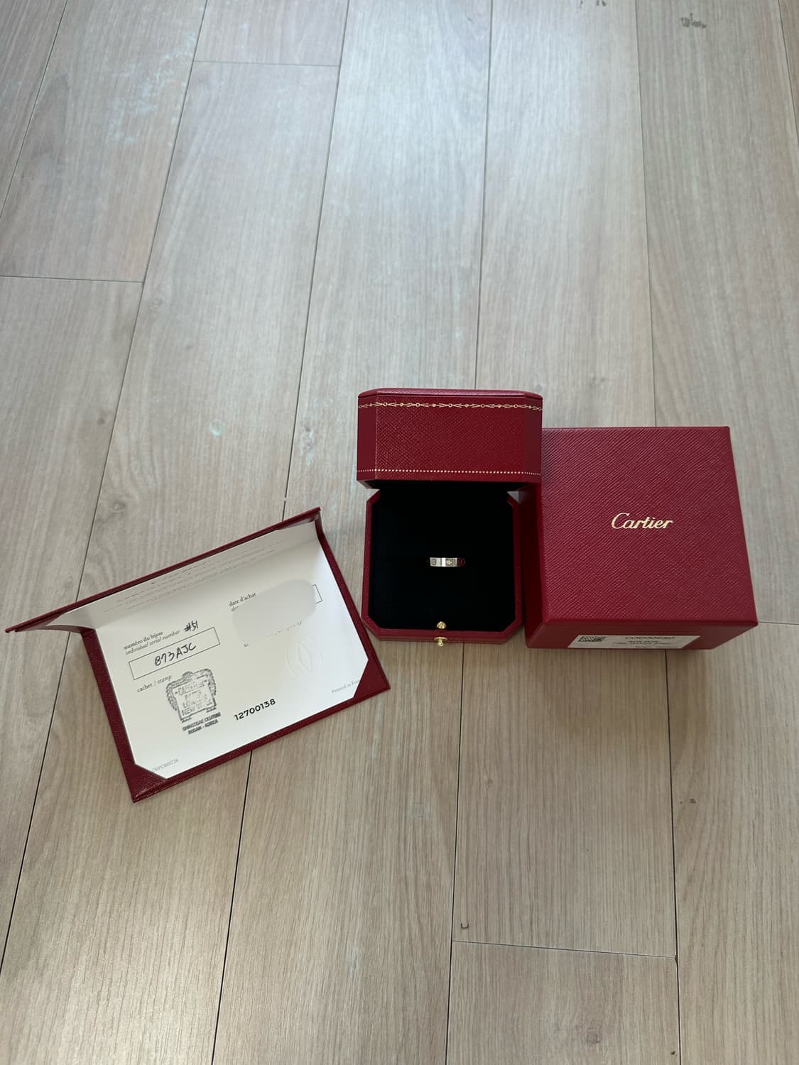 까르띠에 다이아 러브링 화이트골드 51호 상품이미지2