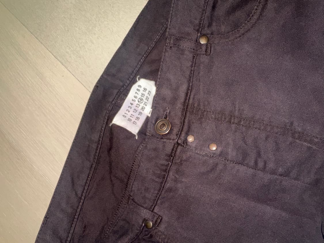 마르지엘라 버건디 캐시미어 코튼 스티치 바지 상품이미지4