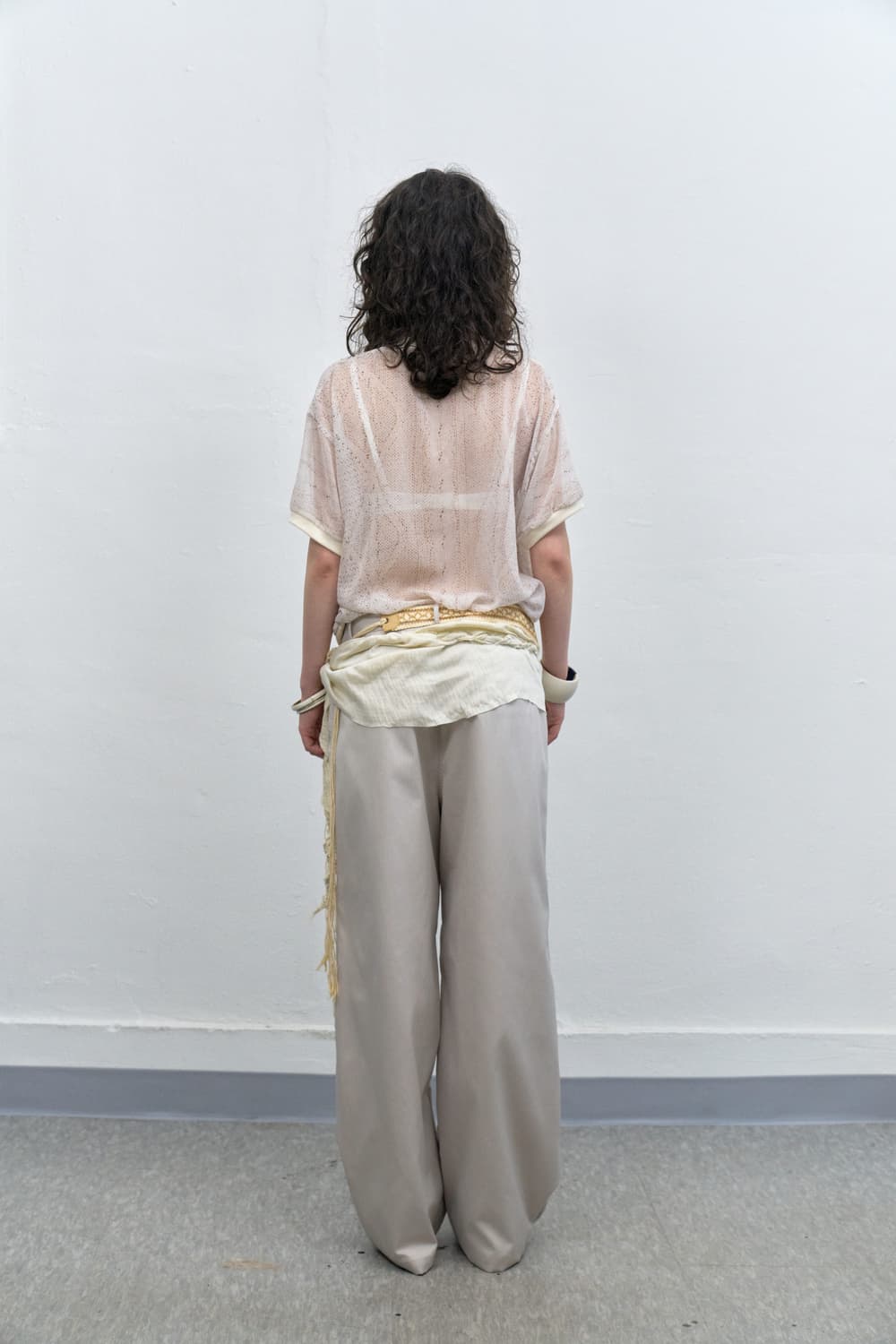 타일즈 시스루 하프슬리브 상품이미지2