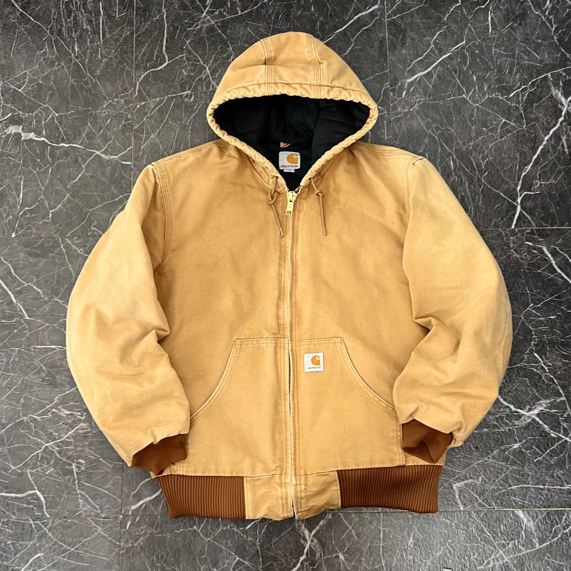 칼하트 USA 오리지널 J140 BRN 덕 액티브 후드 워크자켓 상품이미지1