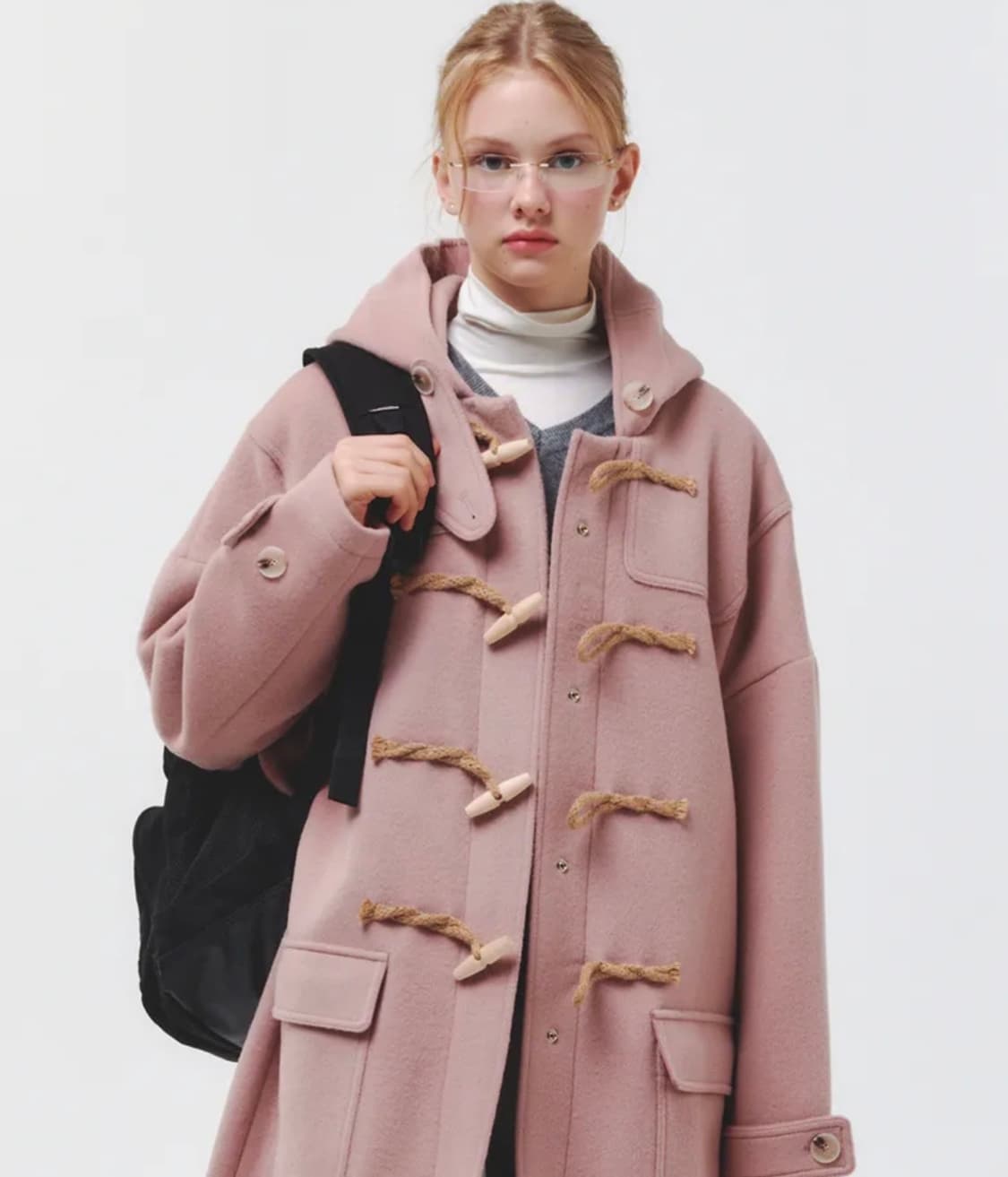 Oversized Duffle Coat (PINK) 상품이미지2