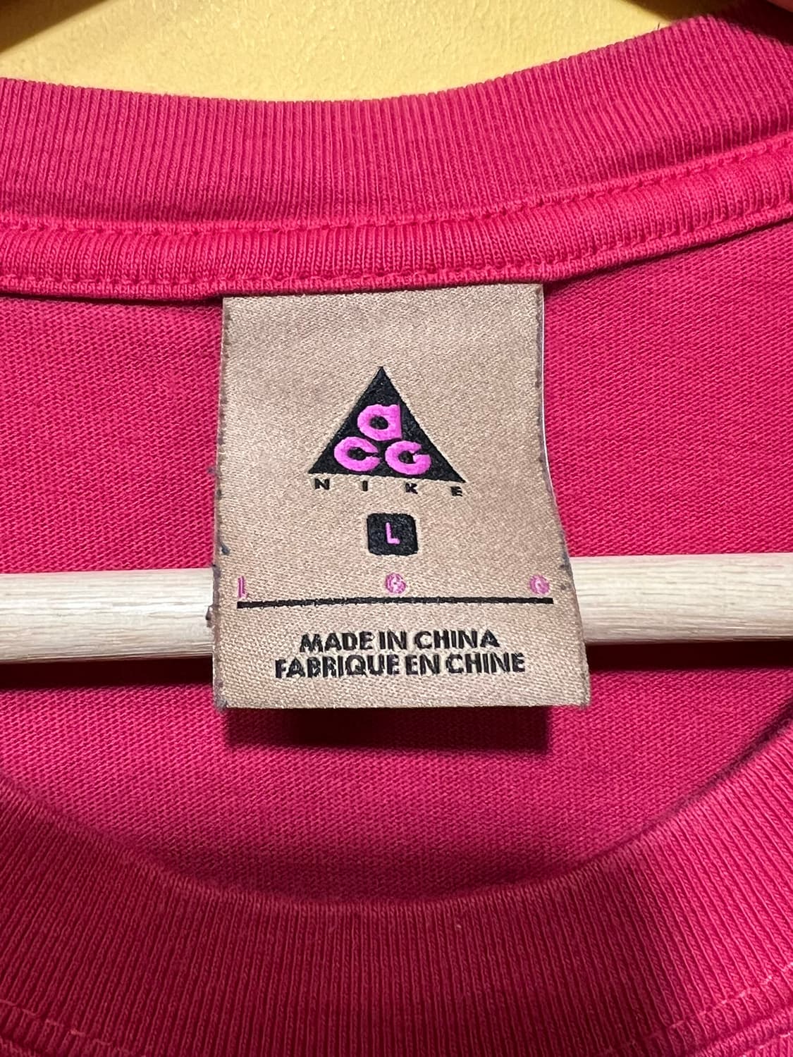 [L] 나이키 ACG 롱슬리브 로고 티셔츠 러쉬 핑크 US/EU 상품이미지8