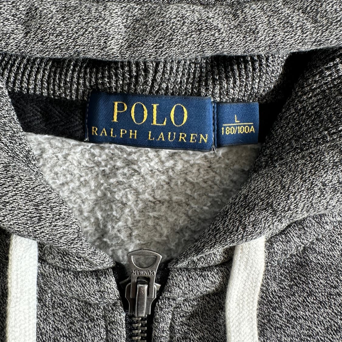 POLO 폴로 다크그레이 써멀 후드집업 상품이미지4