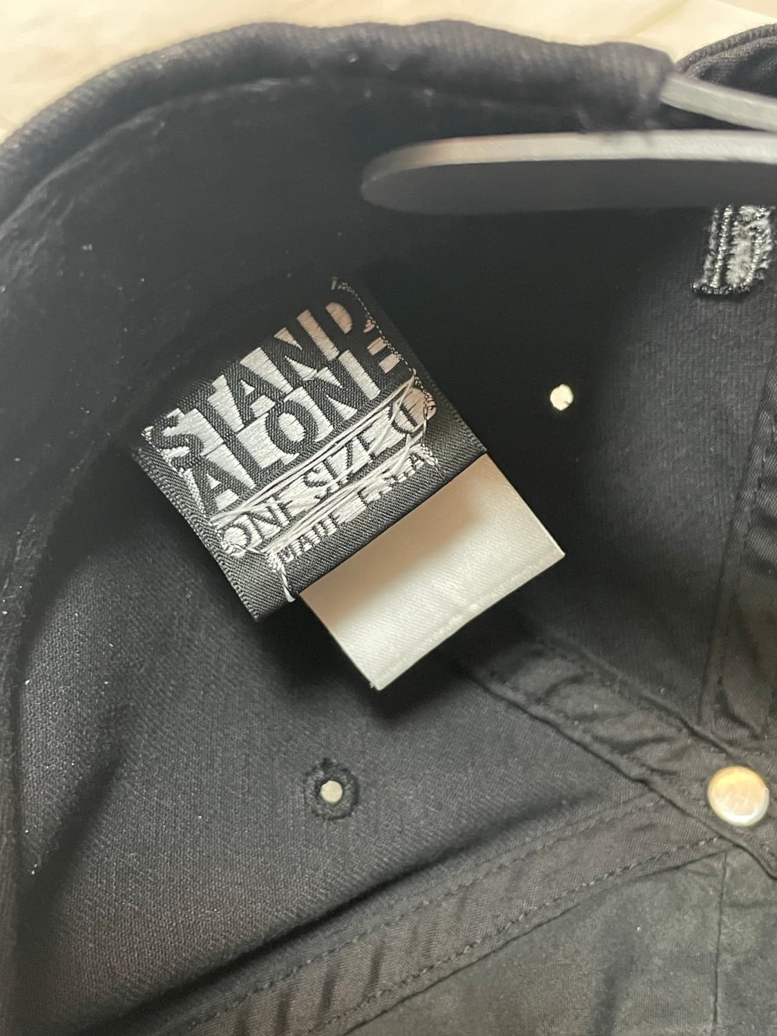 스탠드얼론 볼캡 블랙 상품이미지3