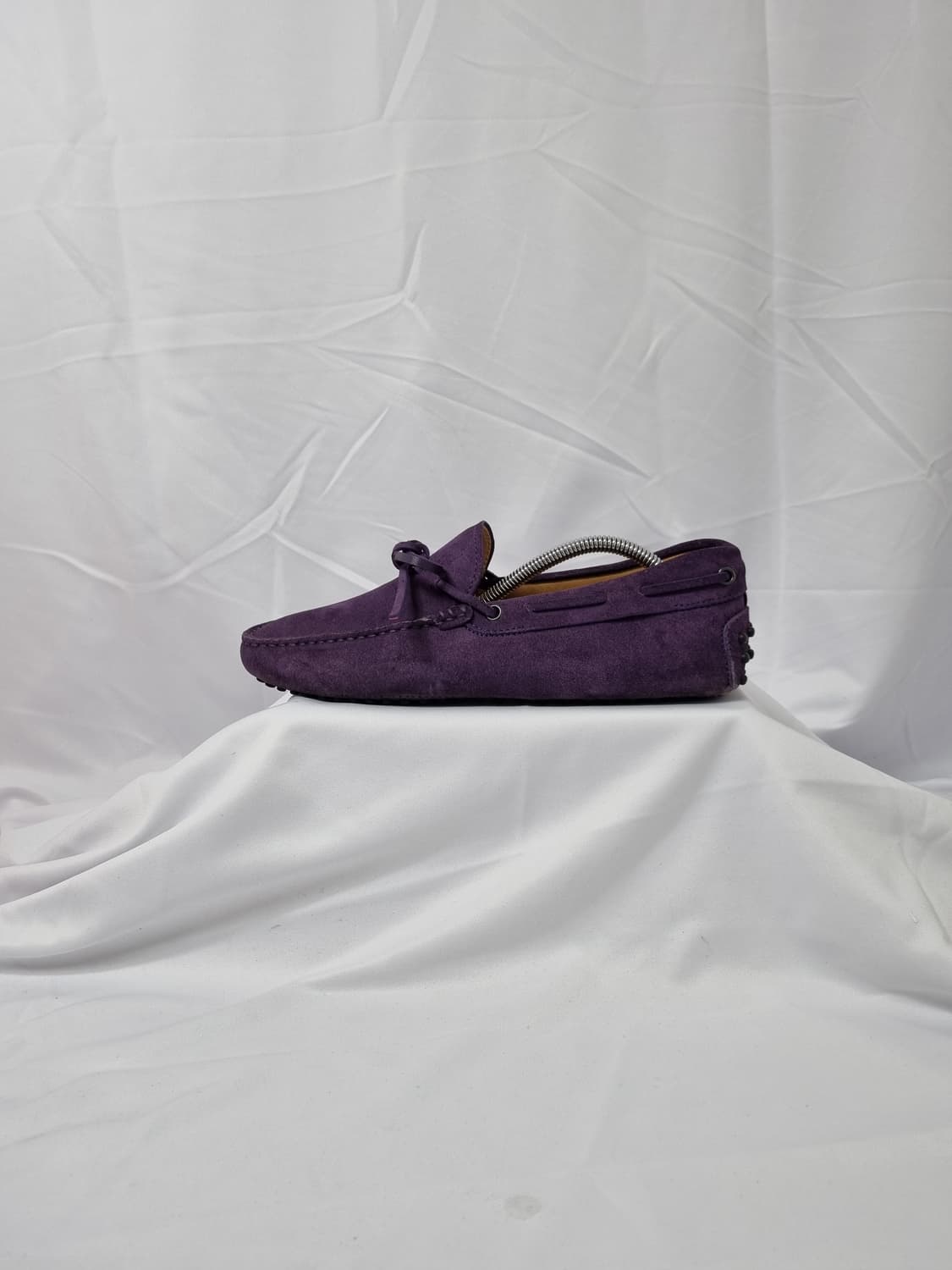 6.5 255 토즈 Tods 스웨이드 고미노 드라이빙 슈즈 퍼플 상품이미지1