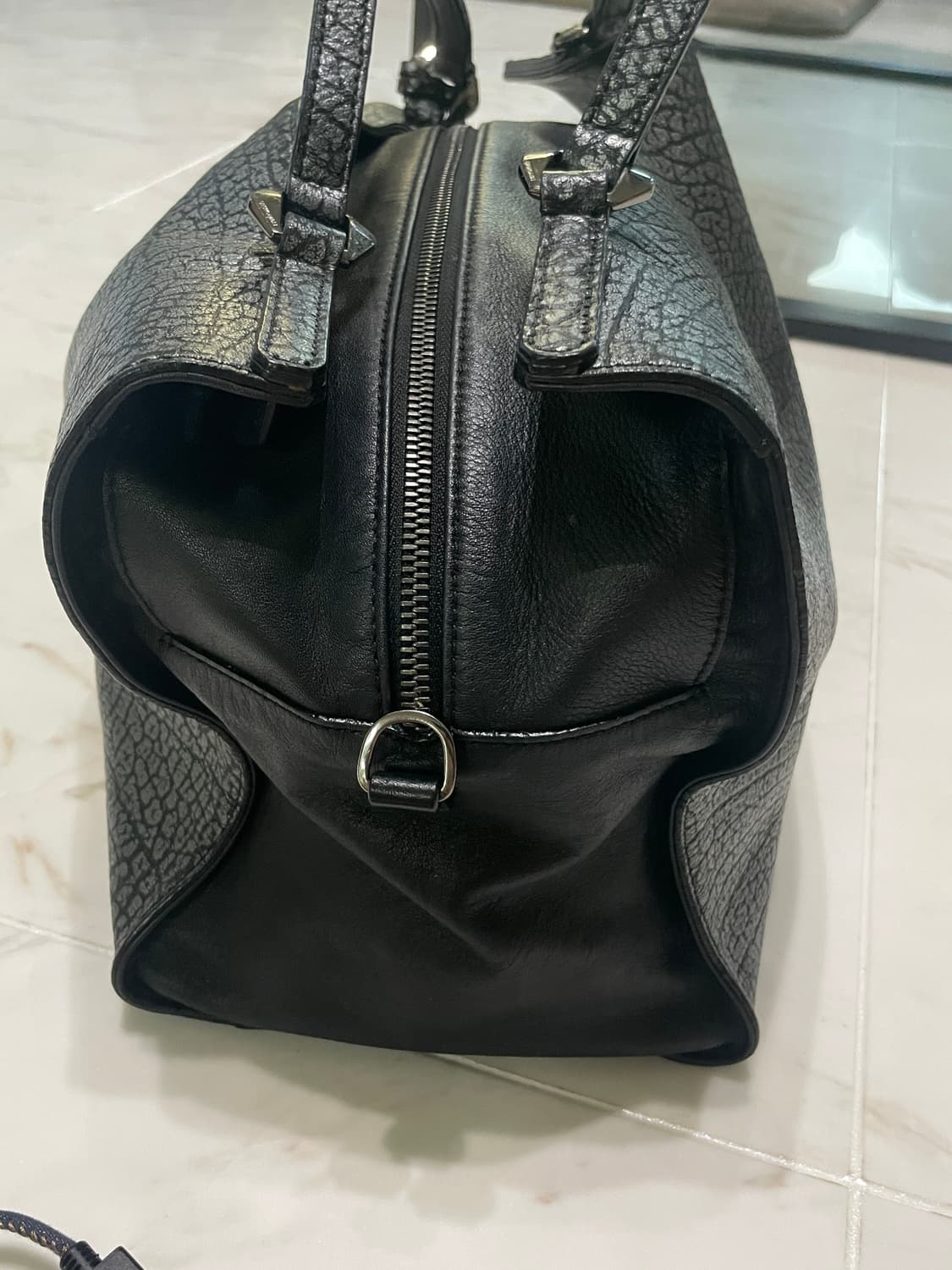 브루노말리 가죽가방 다크 그레이 토트백 상품이미지5