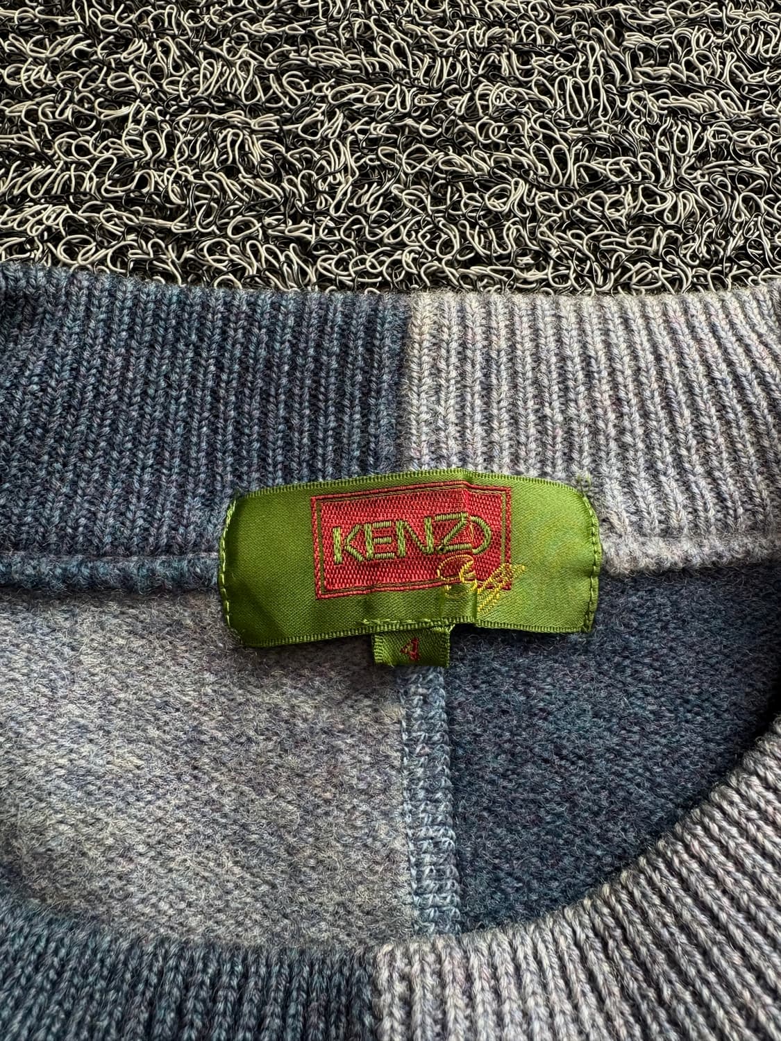 90s 겐조 아카이브 스팰아웃 디테일 배색 니트 3329 상품이미지4