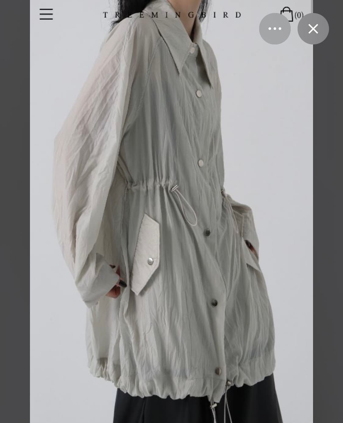 트리밍버드 레인하프코트 상품이미지1