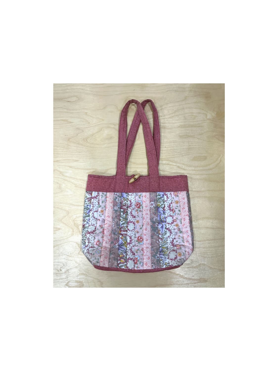 빈티지 플라워 패턴 퀼트 패딩백 상품이미지2