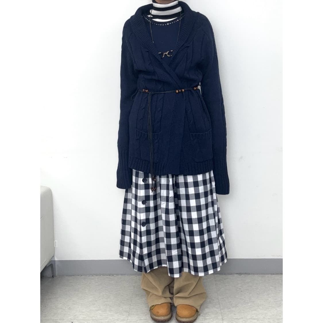 빈티지 네이비 가디건 상품이미지2