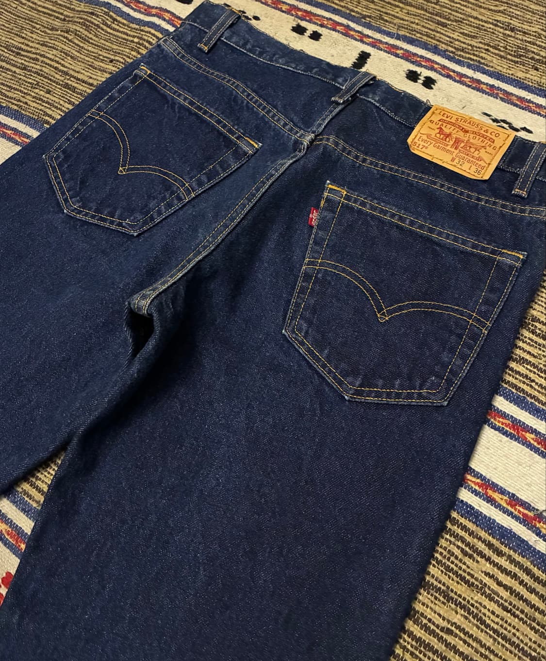 (32~33)00s USA Levis 빈티지 리바이스 517 진청 데님 상품이미지7