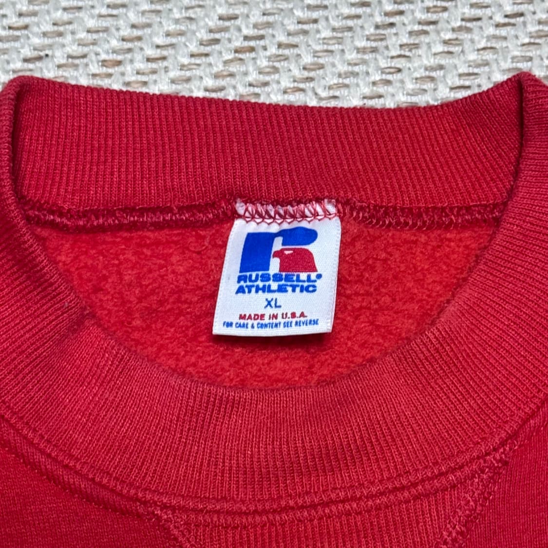 (XL)90s Russell Athletic 러셀 애슬레틱 레드 맨투맨 상품이미지2