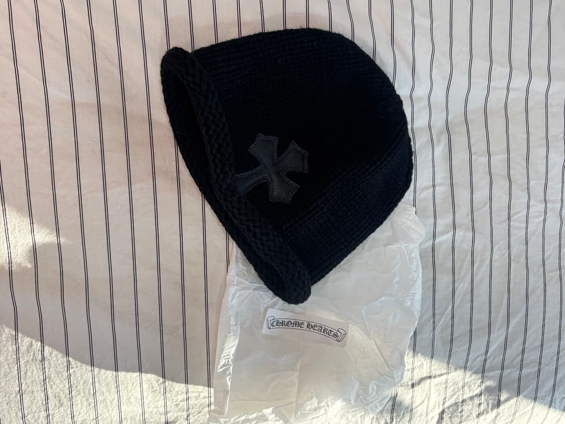 크롬하츠 레더패치 비니 상품이미지2