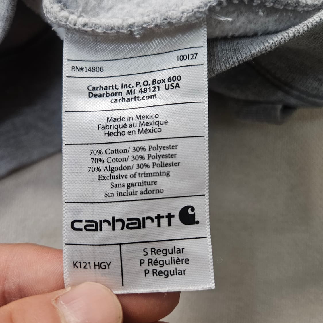 S 칼하트 미드웨이트 풀오버 후드티 0326Y 상품이미지5