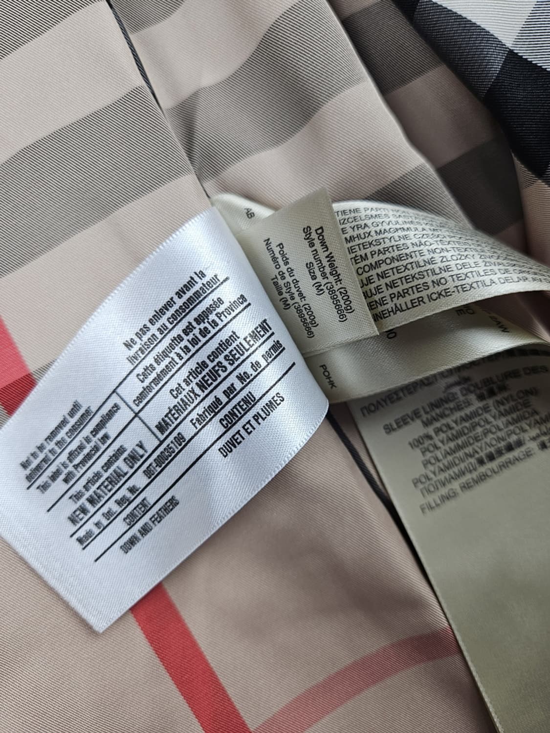 버버리 더블 브레스트 벨티드 퀼팅 다운 자켓 ( M ) / 10257 상품이미지9