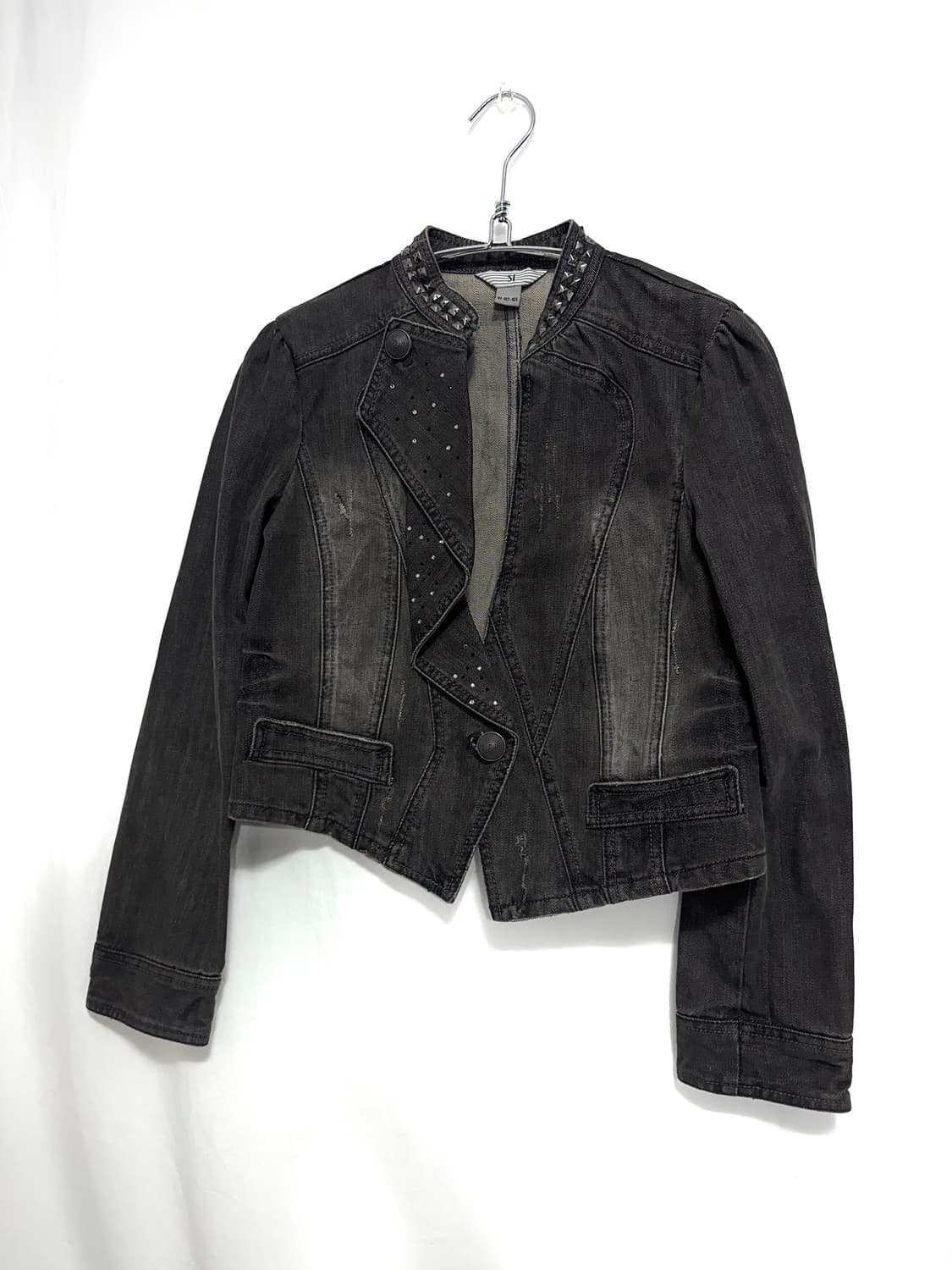 Stud denim crop jacket  상품이미지3