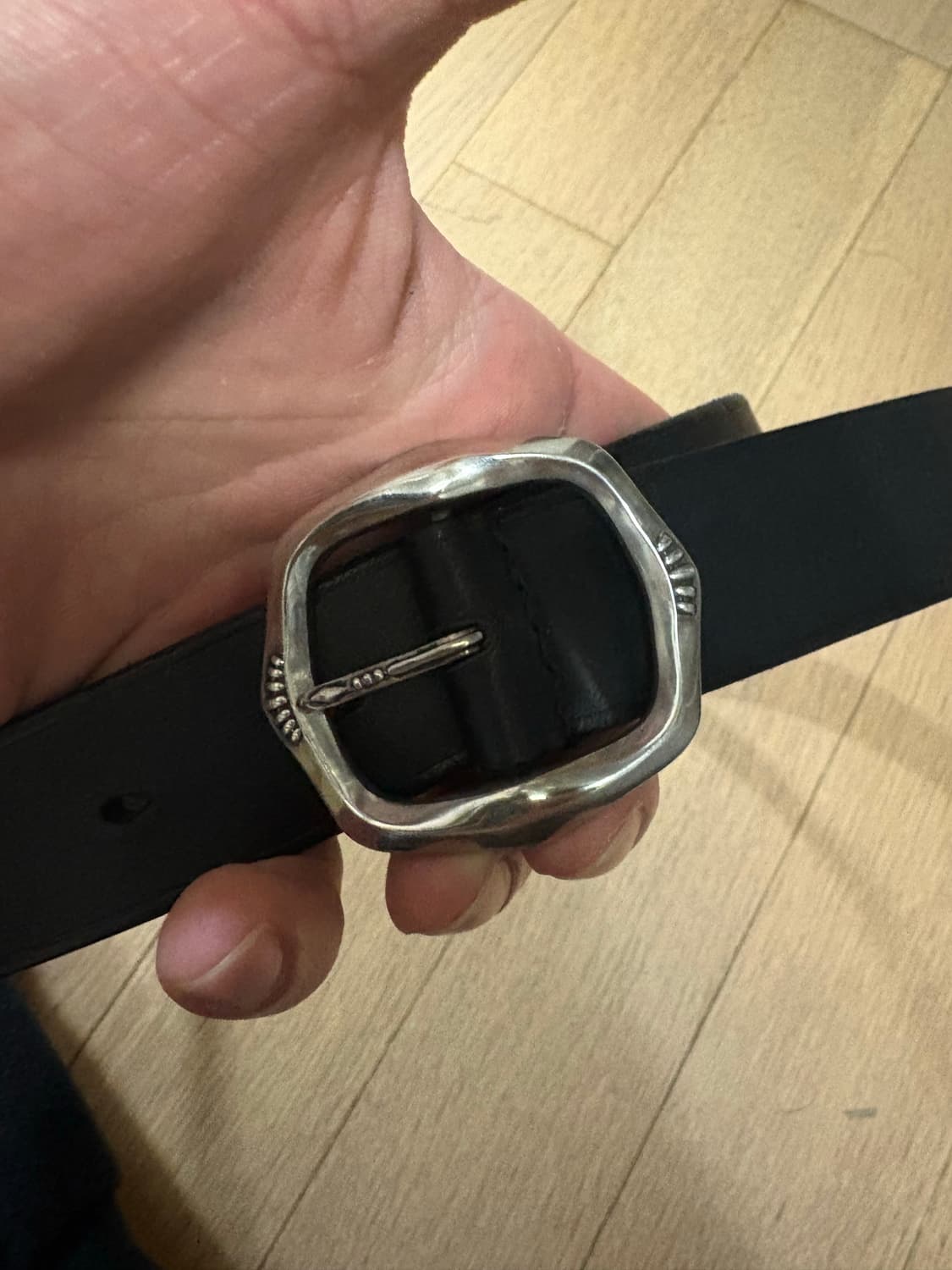 렌도 애로우 버클 벨트 실버 상품이미지1