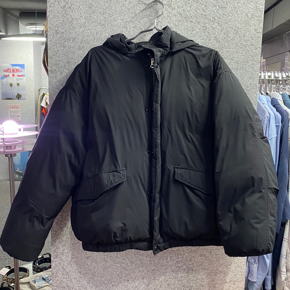 라퍼지스토어 투웨이 블랙 패딩 B3916 상품이미지2