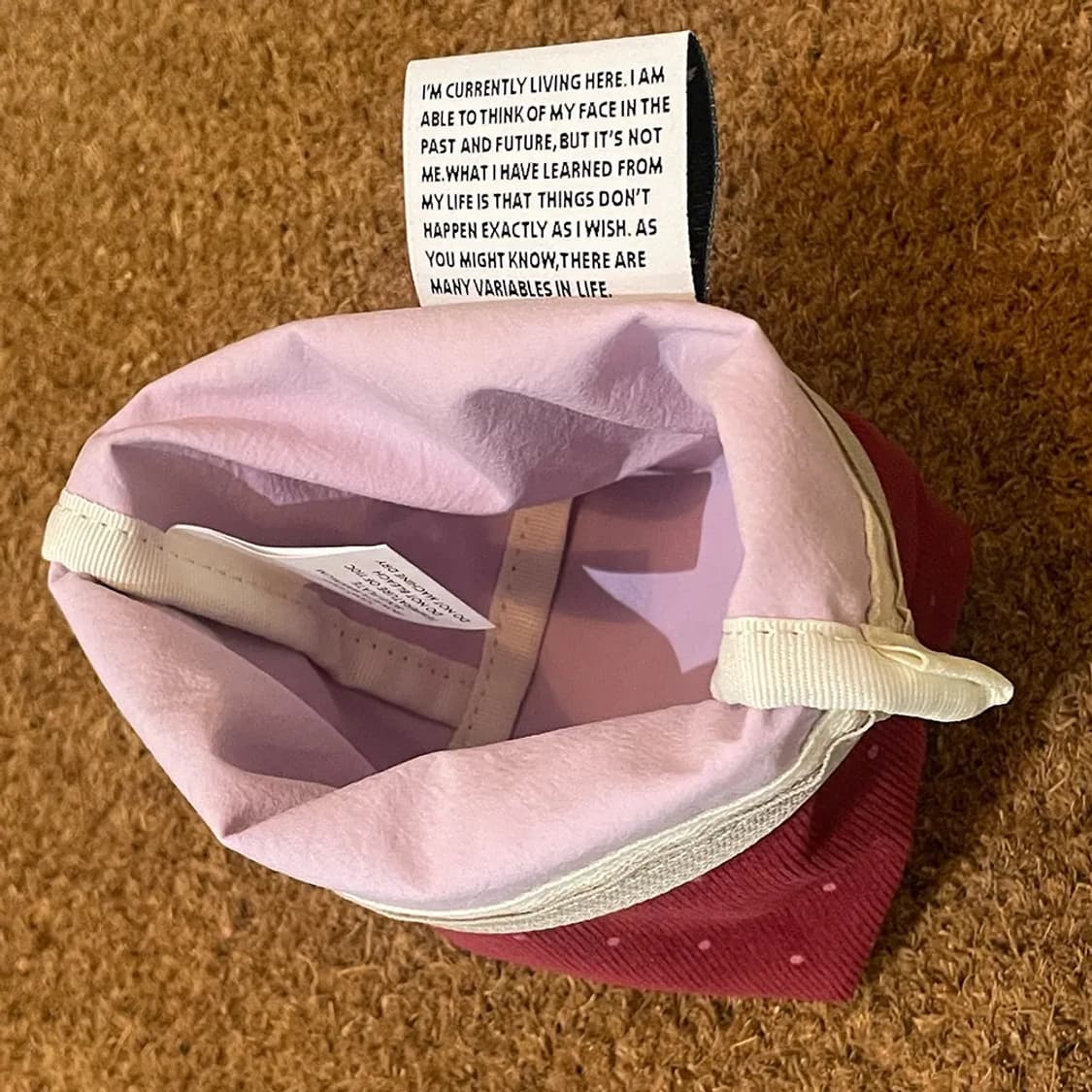 아에이오우 도트 파우치 Little Dot Red 상품이미지2