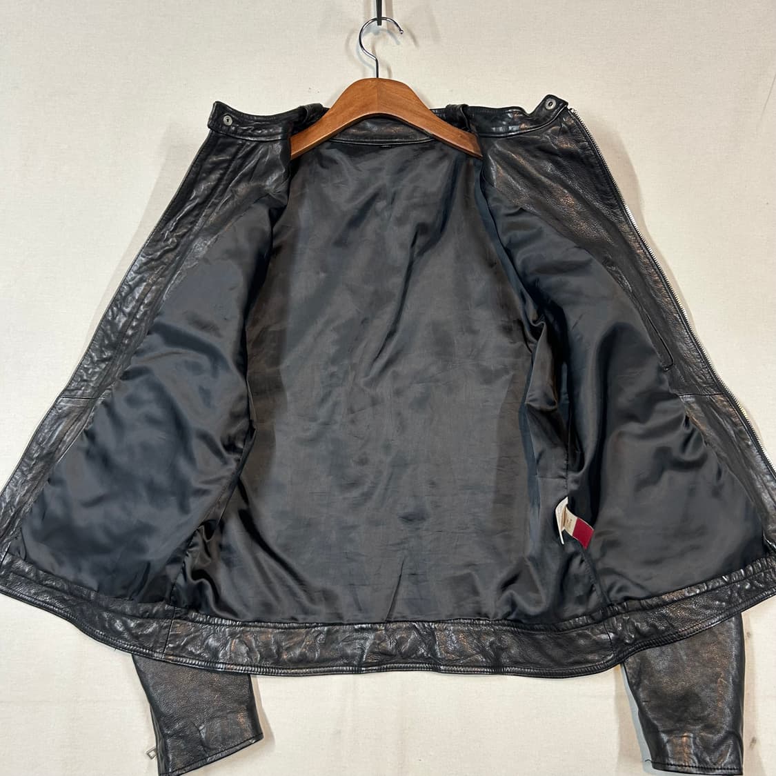 L) 이태리 램스킨 양가죽 멀티 포켓 싱글 라이더 자켓 상품이미지4