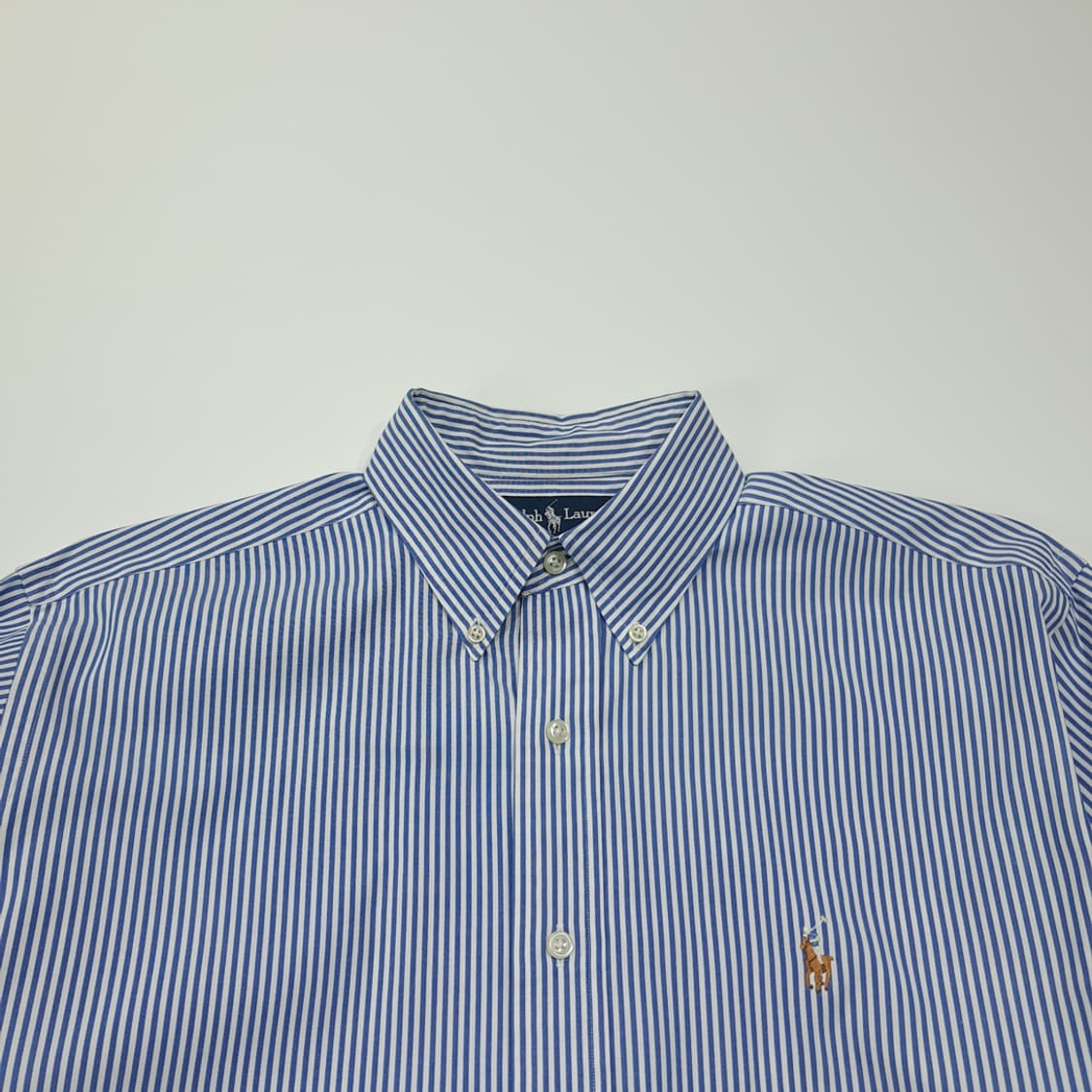 CL529 XL 폴로 90s 핀포인트 스트라이프 클래식 블루 셔츠 남방 상품이미지2