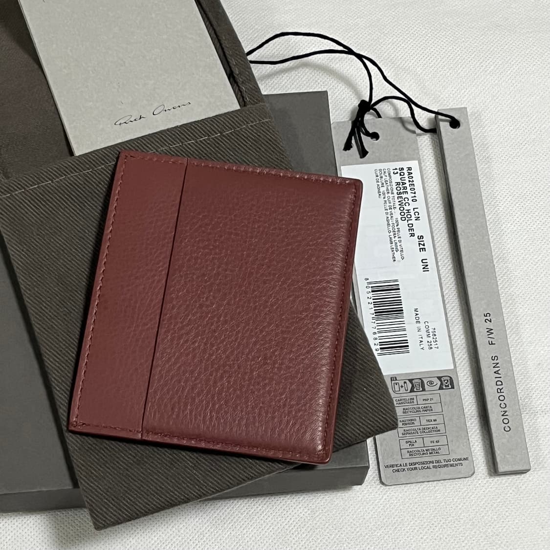 릭오웬스 25fw 스퀘어 카드 지갑 상품이미지2