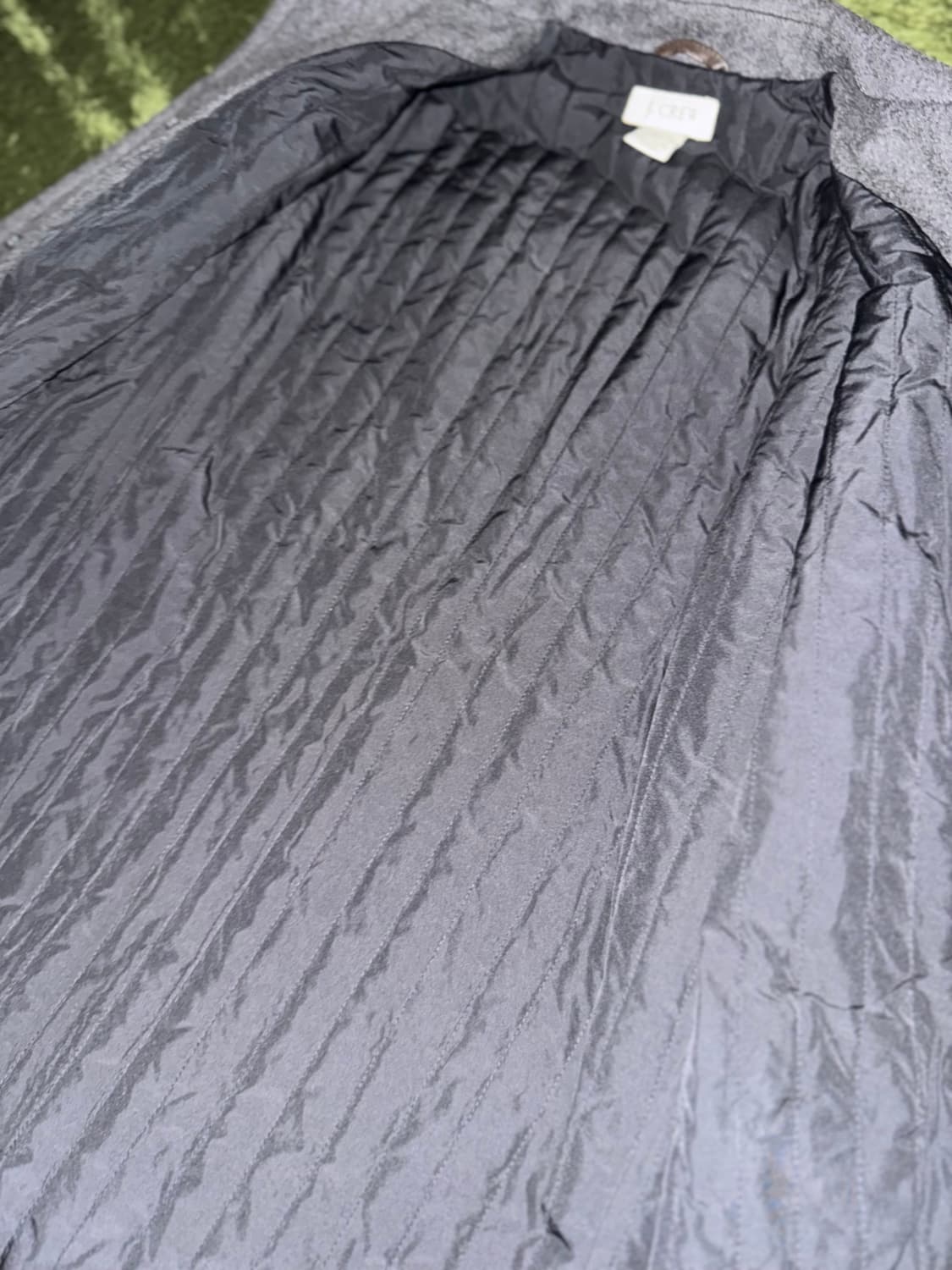 [S] J.Crew 제이크루 울 블렌디드 퀼티드 코트 그레이 상품이미지5