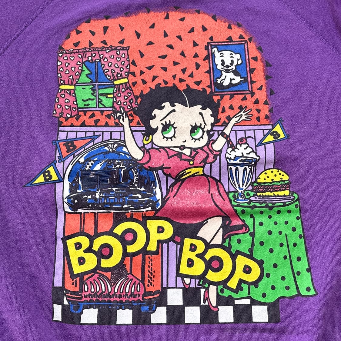 90s USA 베티붑 빈티지 스웻셔츠 XL 상품이미지3